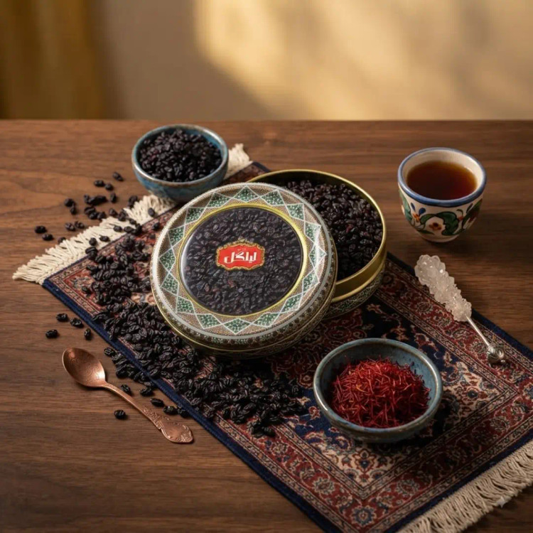 زرشک سیاه خورشت خلال کرمانشاهی لیاگل