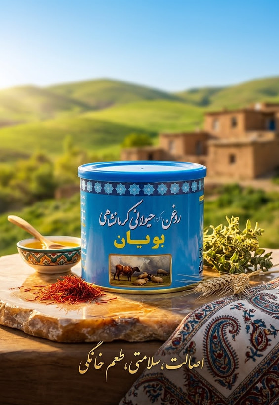 روغن حیوانی کرمانشاهی بویان | مخلوط گاوی و گوسفندی